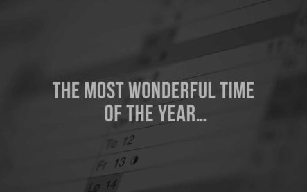 The most wonderful time of the year… The most wonderful time of the year…